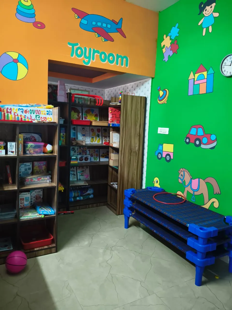 Cosy toy room and library